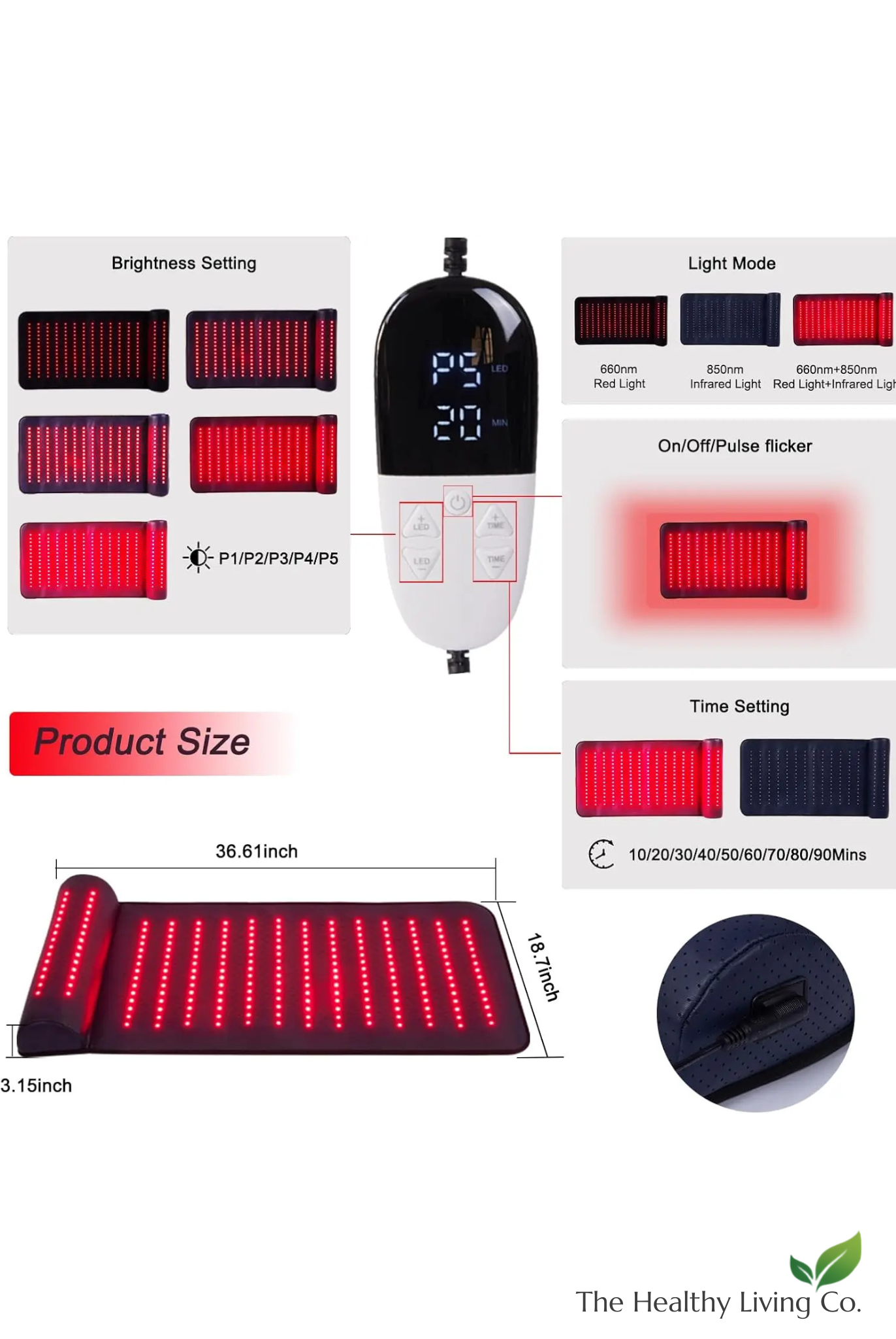 Lumina™ Full-Body Infrared & Red Light Therapy Mat
