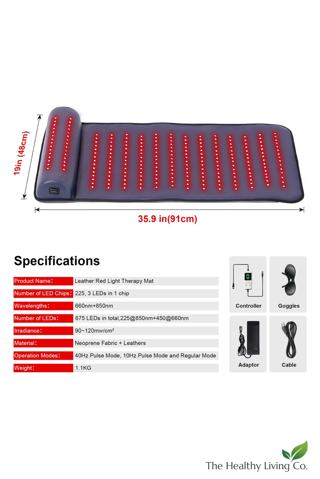 Lumina™ Full-Body Infrared & Red Light Therapy Mat