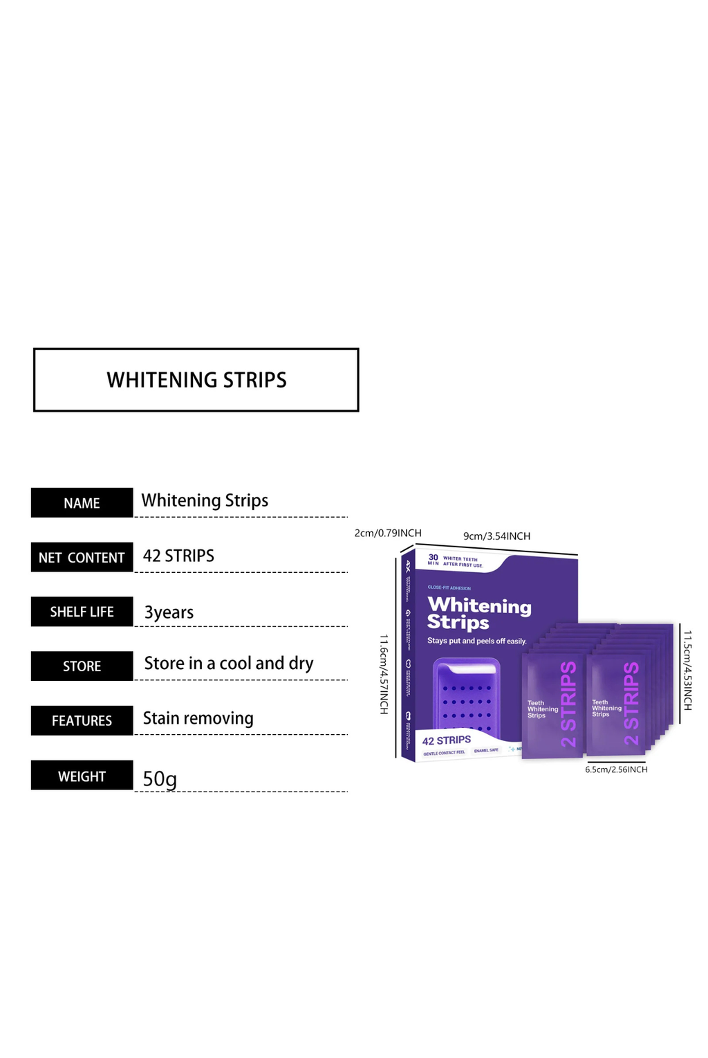PureWhite™ Purple Teeth Whitening Strips