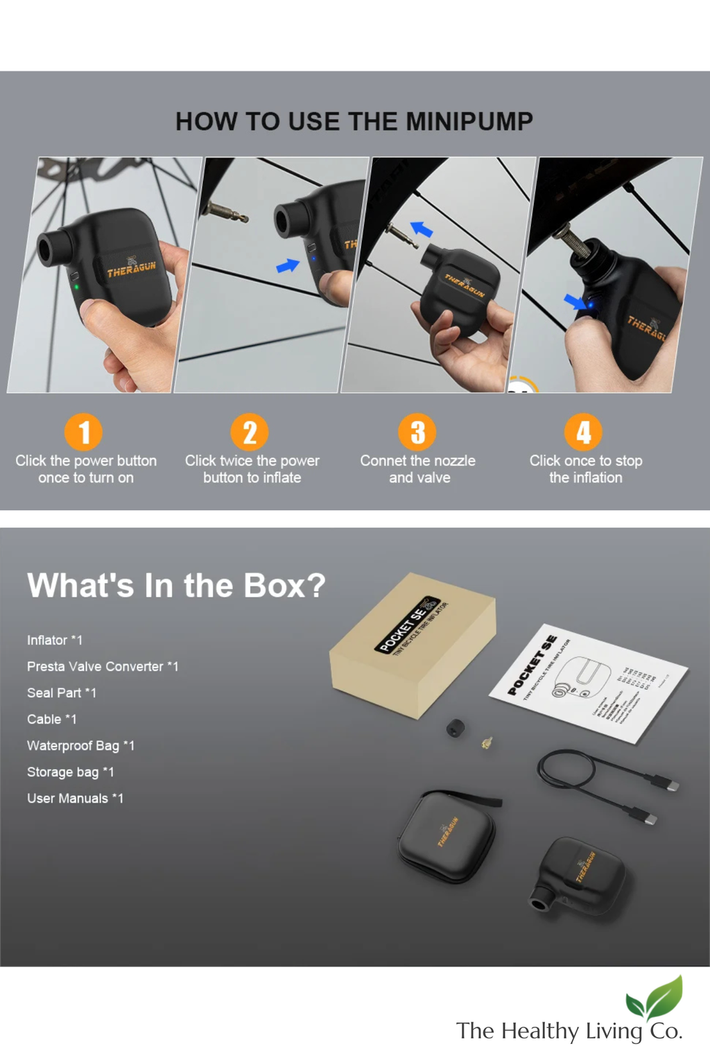 TheraGun™ Portable Electric Smart Air Inflator